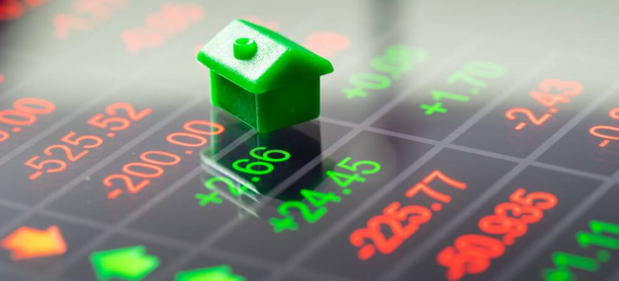 דגם בית על לוח מספרים